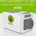 Anden 5701 Replacement Filter for Anden Dehumidifier Model A130 dehumidifier view