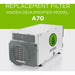 Anden 5772 Replacement filter for Anden Dehumidifier Model A70 dehumidifier view