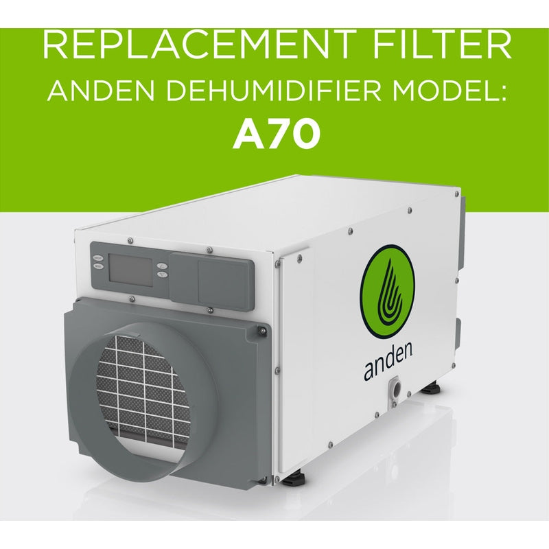 Anden 5772 Replacement filter for Anden Dehumidifier Model A70 dehumidifier view