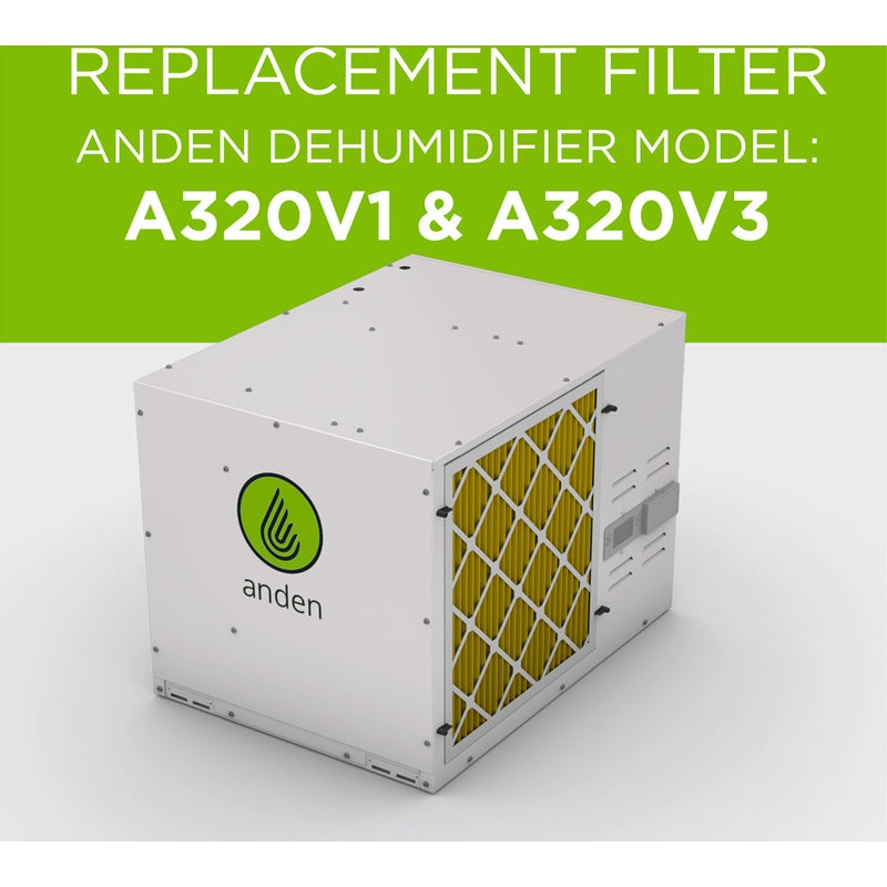 Anden 5813 Replacement filter for Anden Dehumidifier Model A320V1, A320V3 dehumidifier view 