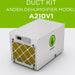Anden Duct Kit, A210V1 dehumidifier view 