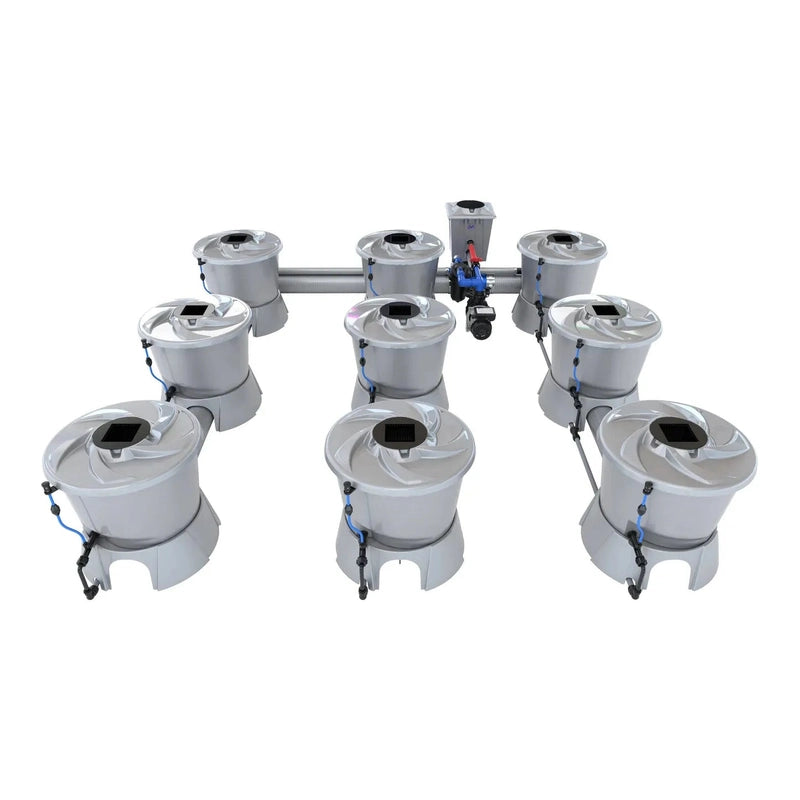 ALIEN Hydroponics V-SYSTEM 9 Pot 3 Row Hydroponic Kit