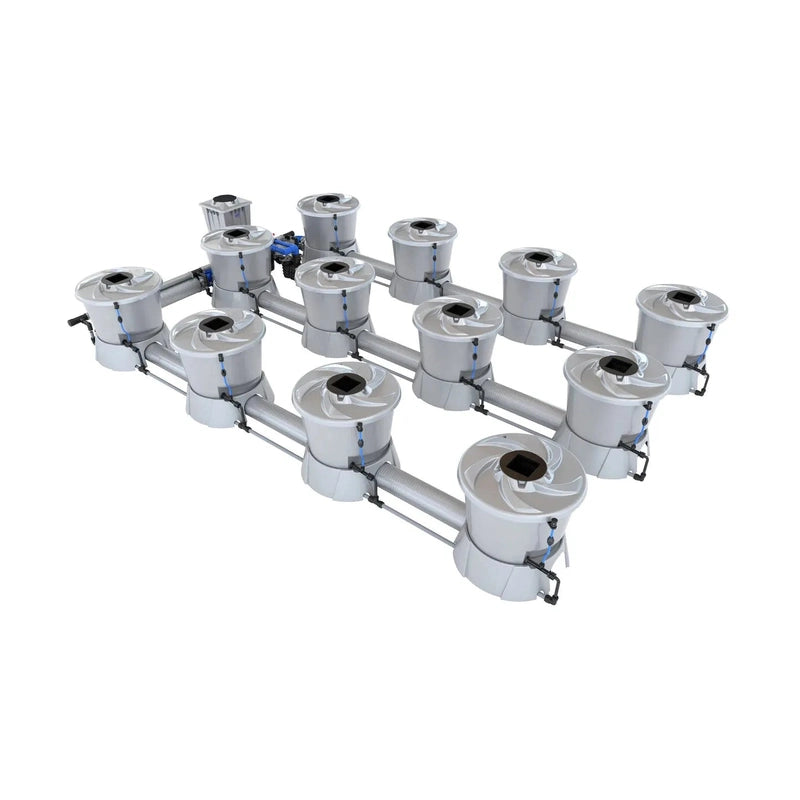ALIEN Hydroponics V-SYSTEM 12 Pot 3 Row Hydroponic Kit