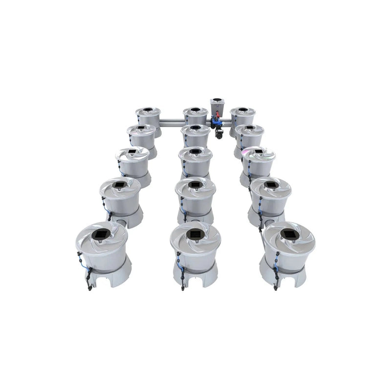 ALIEN Hydroponics V-SYSTEM 15 Pot 3 Row Hydroponic Kit