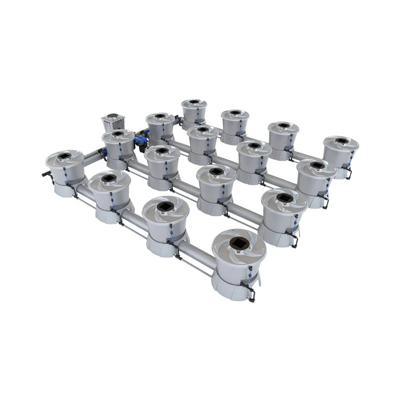 ALIEN Hydroponics V-SYSTEM 16 Pot 4 Row Hydroponic Kit