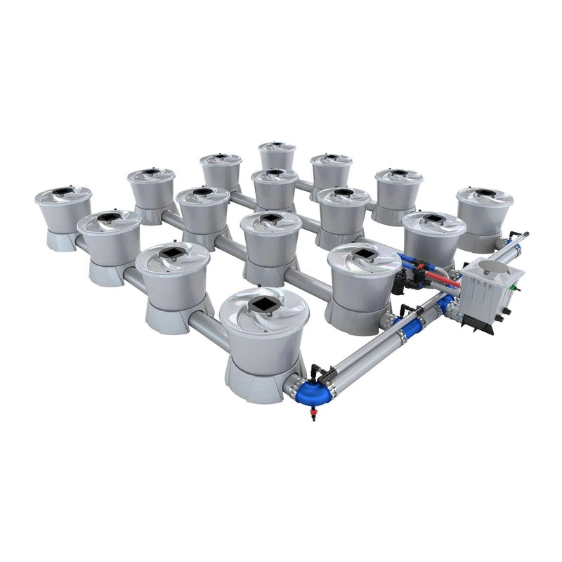 ALIEN Hydroponics V-SYSTEM 16 Pot 4 Row Hydroponic Kit