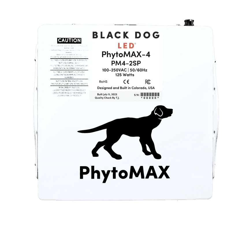 Black Dog LED PhytoMAX-4 2S LED Grow Light 125W back view