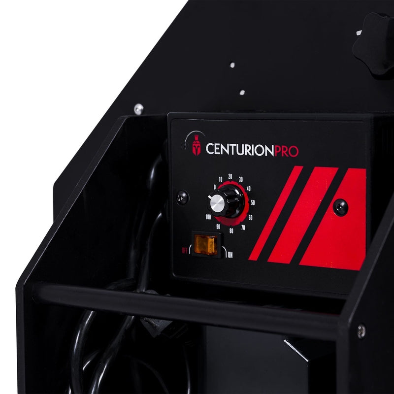 CenturionPro DBT Model 2 Dry Batch Trimmer back view close up of variable speed controls