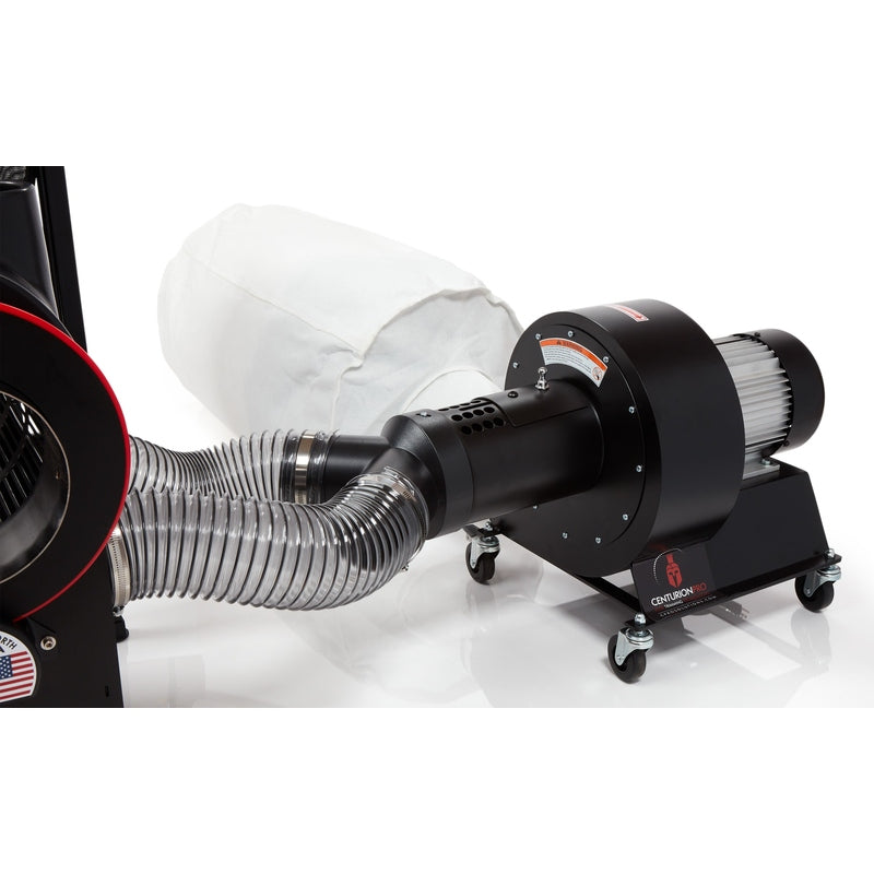 CenturionPro Mini Wet & Dry Hybrid Trimmer focus on blower, and plant material collector 