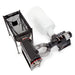 CenturionPro Mini Wet & Dry Hybrid Trimmer with hopper, blower, and plant material collector top view 