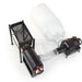CenturionPro TableTop Wet & Dry Hybrid Trimmer with hopper, blower, and Collection system bag top view 