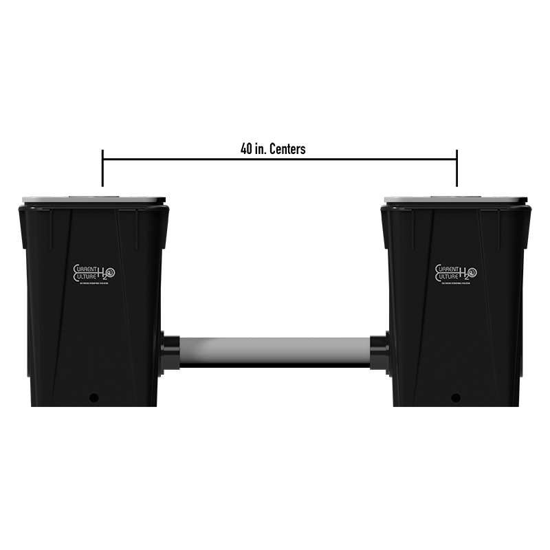 Current Culture H2O Recirculating Deep Water Culture – Medium-less RDWC 13-Gallon @ 40″ Plant Spacing UCXXL13 close up 