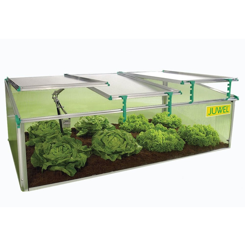 Exaco BioStar 1500 Premium Cold-Frame 8mm twin wall front view  open