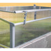 Exaco Kombi Dual Function Raised Bed & Cold Frame 4mm twin wall close up of roof opening
