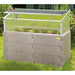 Exaco Kombi Dual Function Raised Bed & Cold Frame 4mm twin wall front view outside