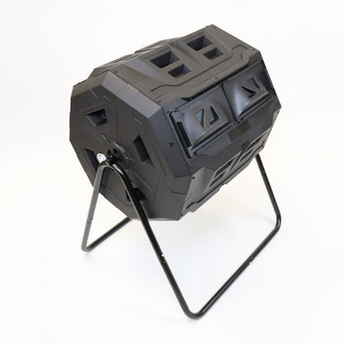 Exaco Mr.Spin Compost Tumbler 43 gal dual chamber front view