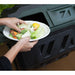 Exaco Mr.Spin Compost Tumbler 43 gal dual chamber in use