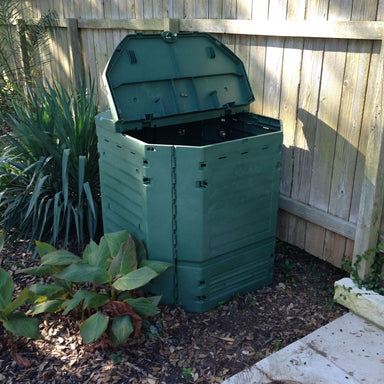 Exaco Thermo King 900 - 240 gal green front view in garden