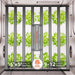 Spider Farmer G1000W Smart LED Grow Light – Commercial-Grade 5x5 Coverage  Grow Tent with plants inside, showing dimensions and certification logos.