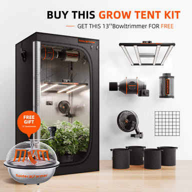Spider Farmer G3000 Complete Grow Tent Kit W/ Ventilation System / Speed Controller 3x3 full kit 