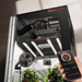 Spider Farmer G3000 Complete Grow Tent Kit W/ Ventilation System / Speed Controller Spider Farmer indoor grow tent with LED lights and a fan, controlled by a smartphone app.