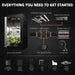 Spider Farmer G3000 Complete Grow Tent Kit W/ Ventilation System / Speed Controller Complete indoor gardening setup with grow tent, lights, and accessories on a black background.