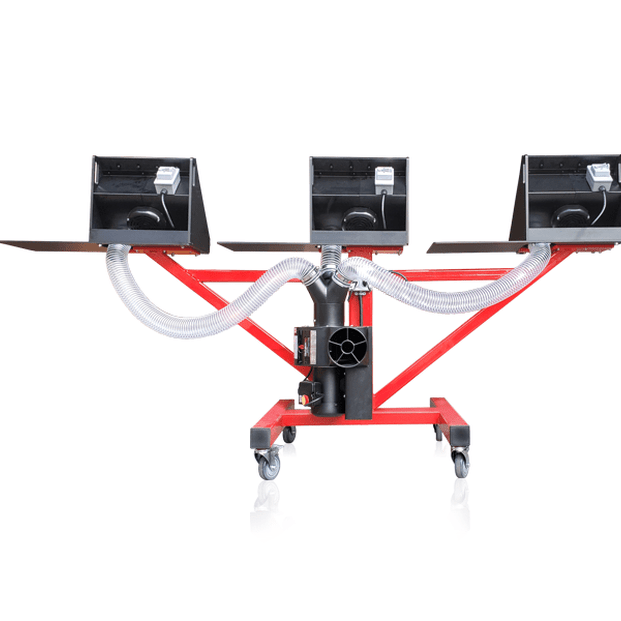 CenturionPro GC3 Triple Bucker – Three-Station Gentle Cut Destemmer, Stand Included