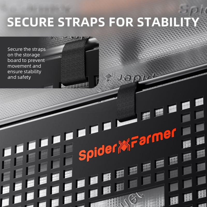 Spider Farmer® Grow Tent Gear Board Equipment and Cable Management System