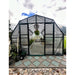 Grandio Summit Greenhouse lifestyle  image door open with equipment in front 
