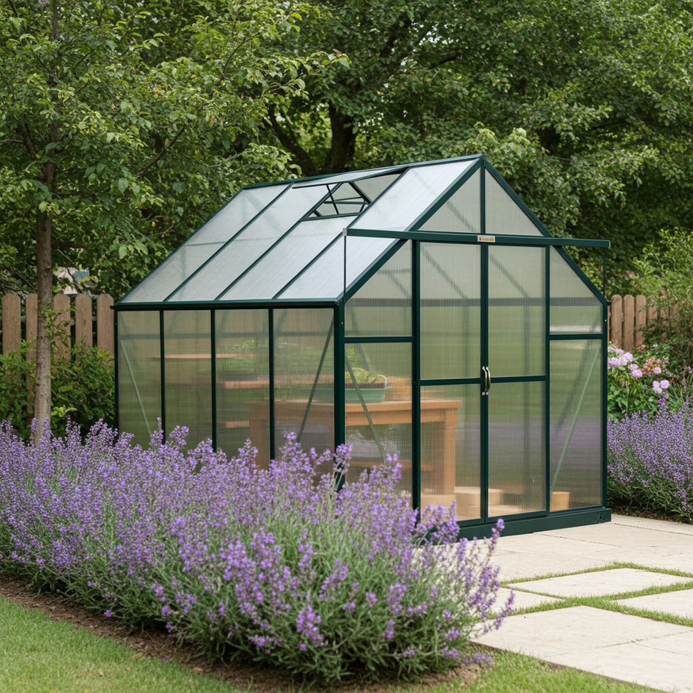 Grandio Ascent Greenhouse – Tall 8-Foot Series with 6mm Twin-Wall Panels