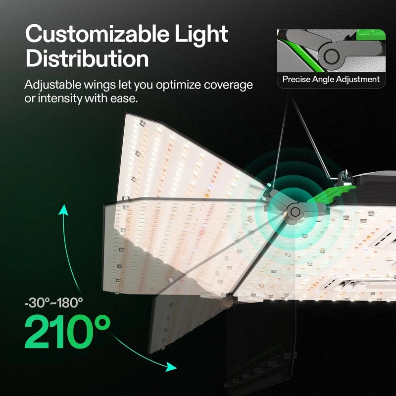 Vivosun Smart Grow Tent Kit GIY-SGS-84 Pro – Dual AeroLight Wing LEDs, 4x8 Grow Setup