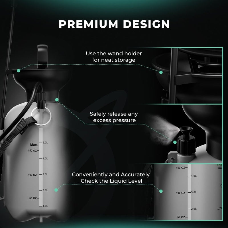 Mars Hydro 1.35 Gallon Pump Pressure Sprayer premium design