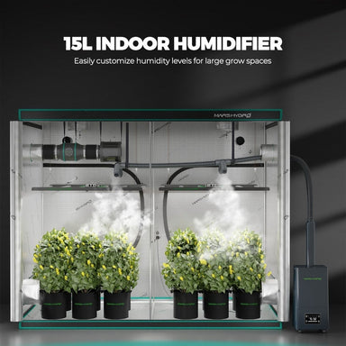 Mars Hydro 15L Large Humidifier for Plants with Ultrasonic Cool Mist, Temperature Humidity Sensor & Remote Control 14 l humidifier 