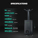 Mars Hydro 15L Large Humidifier for Plants with Ultrasonic Cool Mist, Temperature Humidity Sensor & Remote Control specifications 