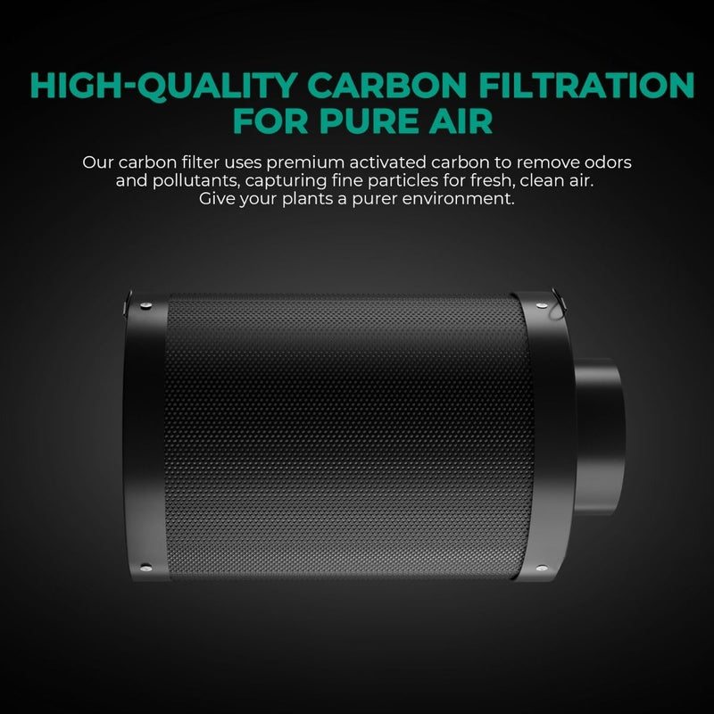 Mars Hydro 4 Inch Refillable Carbon Filter Odor Control high quality