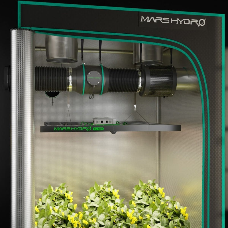 Mars Hydro 6 Inch Inline Duct Fan W/ Carbon Filter/ Speed Controller lifestyle image #2