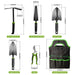 Mars Hydro 6 Pieces Heavy Duty Garden Tools Set for Home Garden Enthusiasts specifications
