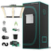 Mars Hydro FC-E1500 (27"x 27"x 63") Complete Grow Tent Kit front view.