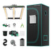 Mars Hydro FC1500-EVO LED (27"x 27"x 63") Complete Grow Tent Kit front view 