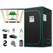 Mars Hydro FC3000-EVO LED (39"x 39"x 71") Complete Grow Tent Kit W/ Smart Grow System 3x3 front view 