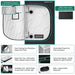 Mars Hydro FC6500-EVO (60"x 60"x 80") Complete Grow Tent Kit W/ Smart Grow System 5x5 features 