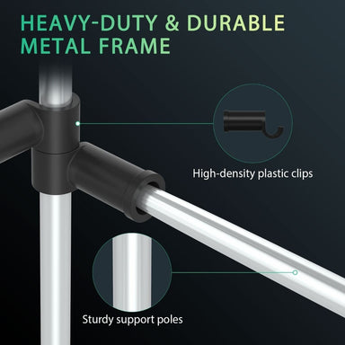 Mars Hydro Grow Tent Side Support Pole Kits High CFM Kit 5'x5' (60''X60'') heavy duty frame