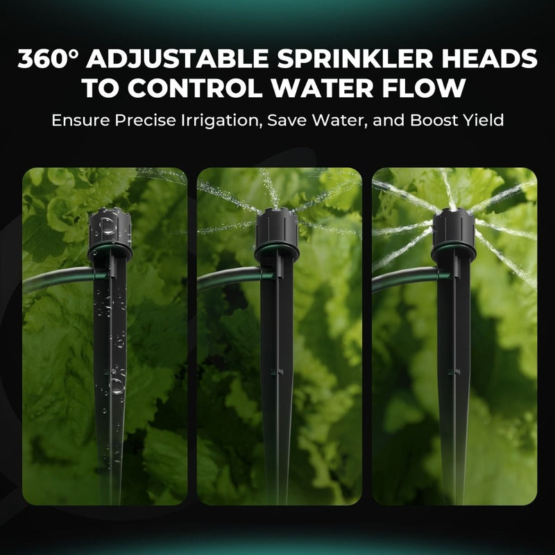 Mars Hydro New Foldable Bucket Drip Irrigation Kits for 8 Indoor Growing Plants 360 adjustable sprinkler