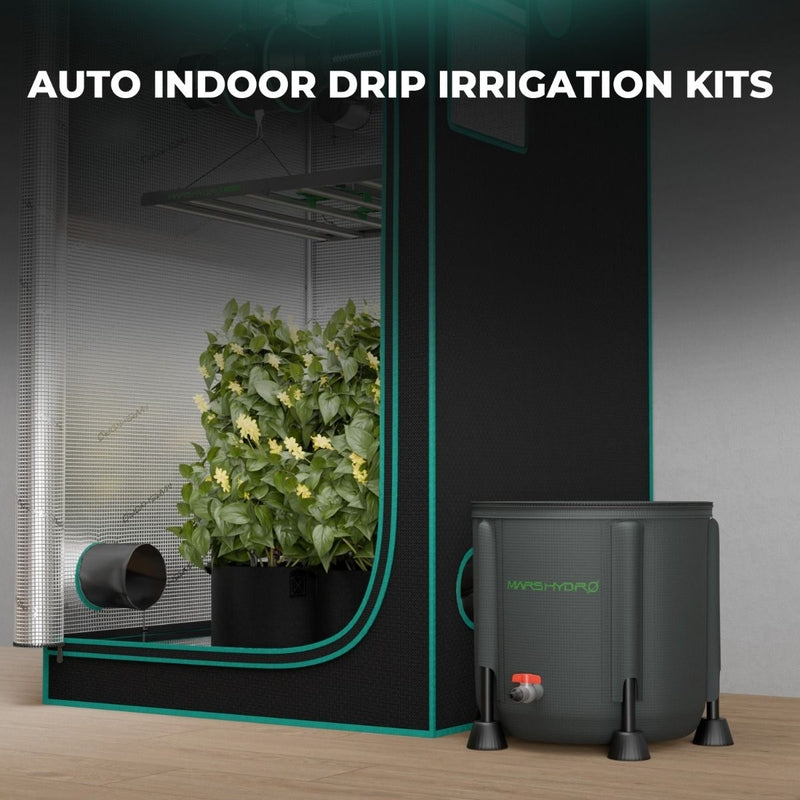 Mars Hydro New Foldable Bucket Drip Irrigation Kits for 8 Indoor Growing Plants auto drip