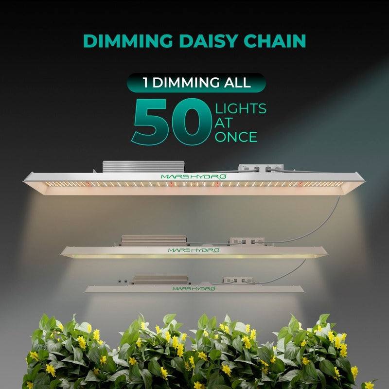 Mars Hydro TSL 2000 LED Grow Light 300W daisy chain