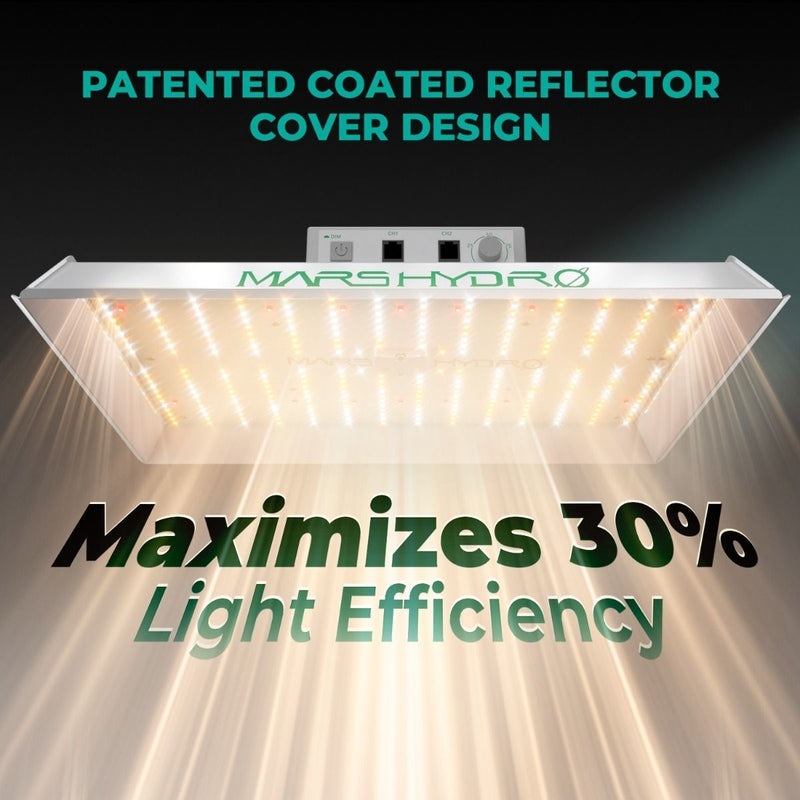Mars Hydro TS 1000 LED (32"x 32"x 63") Complete Grow Tent Kit 2.7x2.7 patented coated reflector 