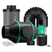 Mars Hydro iFresh 4-Inch Smart Inline Duct Fan W/ Refillable Carbon Filter Combo Ventilation front view