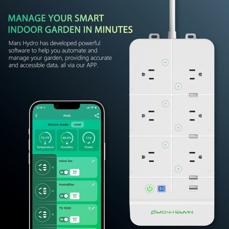 Mars Hydro iHub Smart Power Strip For Smart Indoor Grow powerful hardware