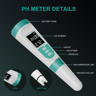 Mars Hydro pH and TDS Meter Combo For Hydroponics details