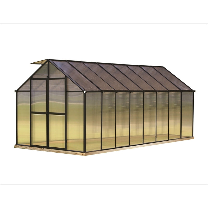 Mont Greenhouse Black Finish 16FT front view 